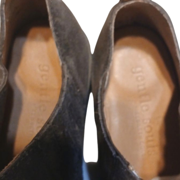 NEW Gentle Soles Metallic Brown Ankle Boots Womens Slip-on Brown Booties Sze 7 M - Picture 5 of 11